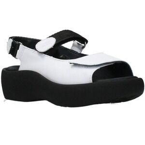 Wolky Sandal Women's 8 Jewel Comfort White Leather 30100 Weiss Leder Size 39 New